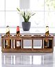 Ikiriya Wembley Sheesham Wood Accent Wine Rack in Teak Finish for upto 5 bottles