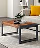 Ikiriya Hamstreet Sheesham Wood Contemporary Rectangle Coffee Table / Center Table / Sofa Table in Natural Teak Finish