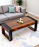 Ikiriya Hudson Sheesham Wood Contemporary Rectangle Coffee Table / Center Table / Sofa Table in Provisional Teak Finish
