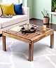 Ikiriya Sydney Sheesham Wood Contemporary Square Coffee Table / Center Table / Sofa Table in Teak Finish
