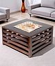 Ikiriya Kingsville Sheesham Wood Contemporary Square Coffee Table / Center Table / Sofa Table in Dark Walnut Finish