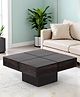 Ikiriya Montreal Sheesham Wood Contemporary Square Coffee Table / Center Table / Sofa Table in Dark Mahagony Finish