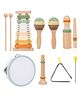 NEGOCIO Beech Wood Percussion Instrument Set Sand Hammer Piano Soundboard Early Education Wooden Music Toy- Pack of 1- Color May Vary