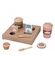 NEGOCIO Wooden Coffee Maker Kitchen Toy Playset  Interactive Espresso Machine for Kids | Pretend Play Barista Role-playing Toy- Pack of 1- Color May Vary