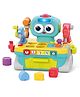 NEGOCIO Pretend Play Multi-function Workstation With Music Lights Educational Toy Kitchen Building Block Set With Tools- Pack of 1 - Color May Vary
