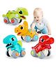 NEGOCIO Dinosaur Car Toys for Toddlers, Friction Powered Dino Pull Back Vehicle, Montessori Educational Toy for Boys & Girls- Pack of 1 - Color May Vary