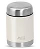 Jaypee Plus Vacuum Insulated Food Jar with Bag & Spoon| Hot and Cold Thermal Flask | Double Walled Scratch Resistant | 400 ml, Ivory