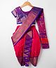 Bhartiya Paridhan Silk Woven Half Sleeves Saree & Blouse with Embroidery - Red