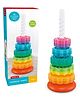 BitFeex Colorful Rainbow Stacking Ring Tower Toy Brain Development Educational Stacking Rings Infants Toddlers Rotating Tower Toy