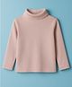 Zero Knit Full Sleeves Solid Color Winter T-Shirt - Rose Gold