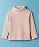 Zero Knit Full Sleeves Solid Color Winter T-Shirt - Pink