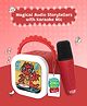 WonderBuddy StoryBox Mini, 200+ Stories & Rhymes Preloaded, Karaoke Mic for Singing, RGB Lights, Kids Speaker, Musical Toy, Best Gift for 3-5 yr Kids, Red
