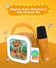 WonderBuddy StoryBox Mini, 250+ Stories Preloaded, Karaoke Mic for Singing, RGB Lights, Kids BT Speaker, Musical Toy, Birthday Gift