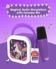 WonderBuddy StoryBox Mini, 250+ Stories Preloaded, Karaoke Mic for Singing, RGB Lights, Kids BT Speaker, Musical Toy, Birthday Gift for 6-10 yr Girls, Purple