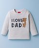 Babyhug Single Jersey Knit Full Sleeves T-Shirt with Bear Graphic - Grey