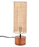 AAKRITI ART CREATIONS Ornate table lamp with rattan shade