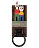 AAKRITI ART CREATIONS Tidy Me' Wooden Towel Hanger
