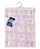 Big Softies Coral Fleece Baby Blanket-Pink|Design-Elephant|Super Soft|