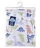 Big Softies Coral Fleece Baby Blanket-Blue|Design-Dino|Super Soft|