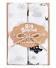 Big Softies PRE-WASHED Muslin Wraps for Babies|100% Cotton|For Swaddle|Super Soft, Absorbent & Breathable|Reusable & Durable|Light Weight|For Unisex 0-12 Months|Pack of 2-Cloud
