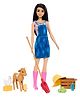 Barbie Farmer Doll with Realistic Farmer Outfit | Tall Boots & Farm Accessory Blue - Height 32 cm