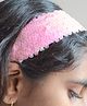 Pretty Ponytails Sequin Embellished Headband -  Light Pink