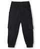 Funkrafts Looper Knit Solid Cargo Joggers  - Black