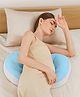 Bembika Pregnancy Pillow Adjustable Pregnancy Pillow with Memory Foam - Solid Blue