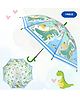 Puchku Dinosaur Printed Clear Umbrella - Green
