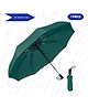 Puchku Solid UV Protected 3 Fold Auto Open & Close Travel Umbrella - Green