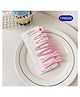 Puchku Set Of 4 Solid Hair Clips & Floral Applique Detailed Bobby Pin - Pink