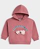 Mi Arcus Knit Peppa Pig Featuring Full Sleeves Characters Applique Detailed Light Winter Hooded Sweatshirt - Pink