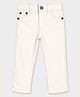 Mi Arcus Woven Solid Jeans - Cream