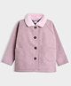 Mi Arcus Knit Full Sleeves Solid Light Winter Coat - Pink