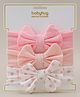 Babyhug Headbands With Bow Applique Pack of 3 - Pink & White