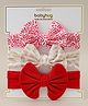 Babyhug Headbands With Bow Applique Pack of 3 - Multicolor