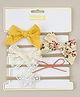 Babyhug Headband with Bow & Floral Applique Pack of 5 - Multicolor