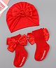 Bonfino Hair Accessories Combo Sets Free size - Red