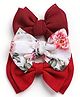 Babyhug Headbands With Bow Applique Pack of 3 - Red & White