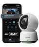 Qubo Smart 360° 3MP [2K] Wi-Fi Security Camera|Indoor CCTV Cam for Home|AI Person Detection (White)