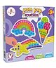 Kalakaram Pom Pop Creations  Color Matching & Fine Motor Skill Toy | Sensory Toy Kit with 3 Vibrant Foam Shapes & 100+ Colorful Pom Poms | Montessori Inspired Activity for Kids Age 3-6 Years