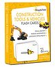 GrapplerTodd - Construction Tools & Vehicles Flashcards for Kids 24 Pieces - Multicolour