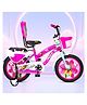 Vesco Cycles Super Girl 16T Cycle for Kids Girls with Balance Wheel & Back Carrier -Pink