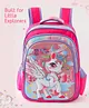 Babyhug 16 Inches Magic Unicorn School Backpack 21 L - Pink| 3 Main Compartments, 2 Bottle Side Pockets| Adjustable & Padded Shoulder Straps| Water Resistant| Ideal for School, Travel |