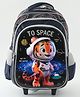 Kids Astro Tiger School Backpack with Trolley 18L - Blue| Lightweight School Bag for Girls & Boys| Adjustable Handle & Spacious Compartments| 3 Compartments & 2 Bottle Pouches