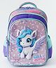 Babyhug Unicorn Kids School Backpack, 25L - Purple| Lightweight School Bag for Girls & Boys| Adjustable Strap & Spacious Compartments| 3 Compartments & 2 Bottle Pouches| Water Resistant