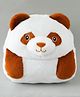 Panda Plush School Backpack 6L - White Brown| Adjustable & Padded Shoulder Strap| School Bag for Kinder Garden Boys & Girls - Height 12 Inches