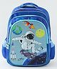 Babyhug Galaxy Rider School Backpack 21L - Blue| 3 Main Compartments, 2 Bottle Side Pockets| Adjustable & Padded Shoulder Straps| Water Resistant| Ideal for School, Travel & Exploration| 16 Inches