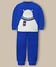 Cherry Crumble By Nitt Hyman Knit Full Sleeves Yeti Embroidered Unisex Winter Tee & Pajama Set - Blue