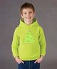 Cherry Crumble By Nitt Hyman Christmas Theme Full Sleeves Tree Puff Printed Unisex Winter Hoodie - Green